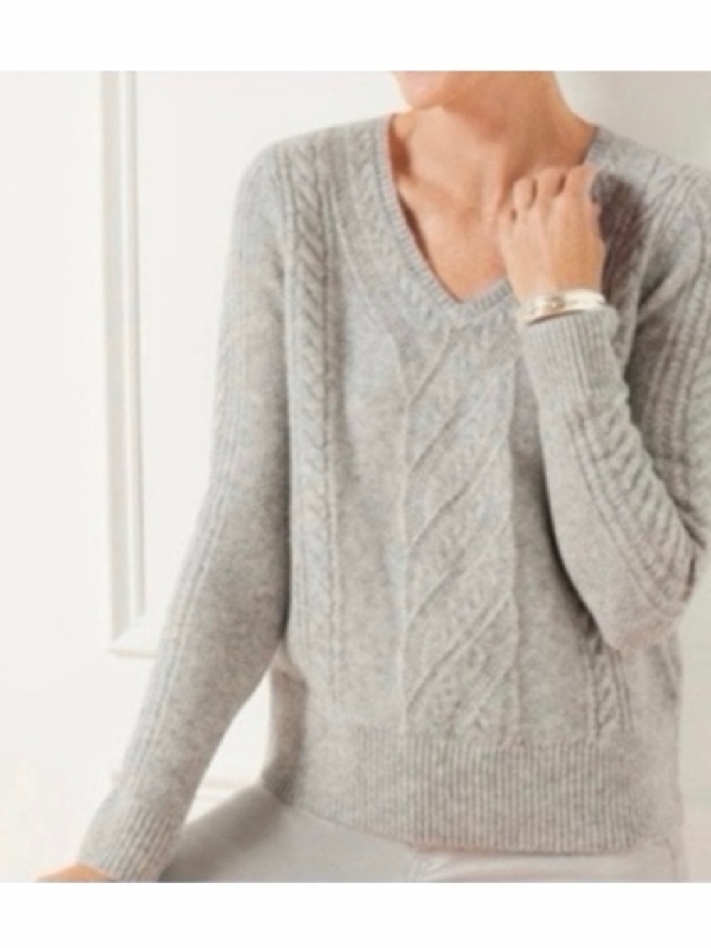 Talbots Wool Blend Cable Knit‎ Pullover Sweater